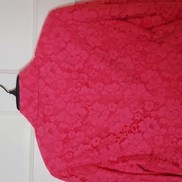 MILLY Avery Lace Blazer In Pink - Picture 16 of 16